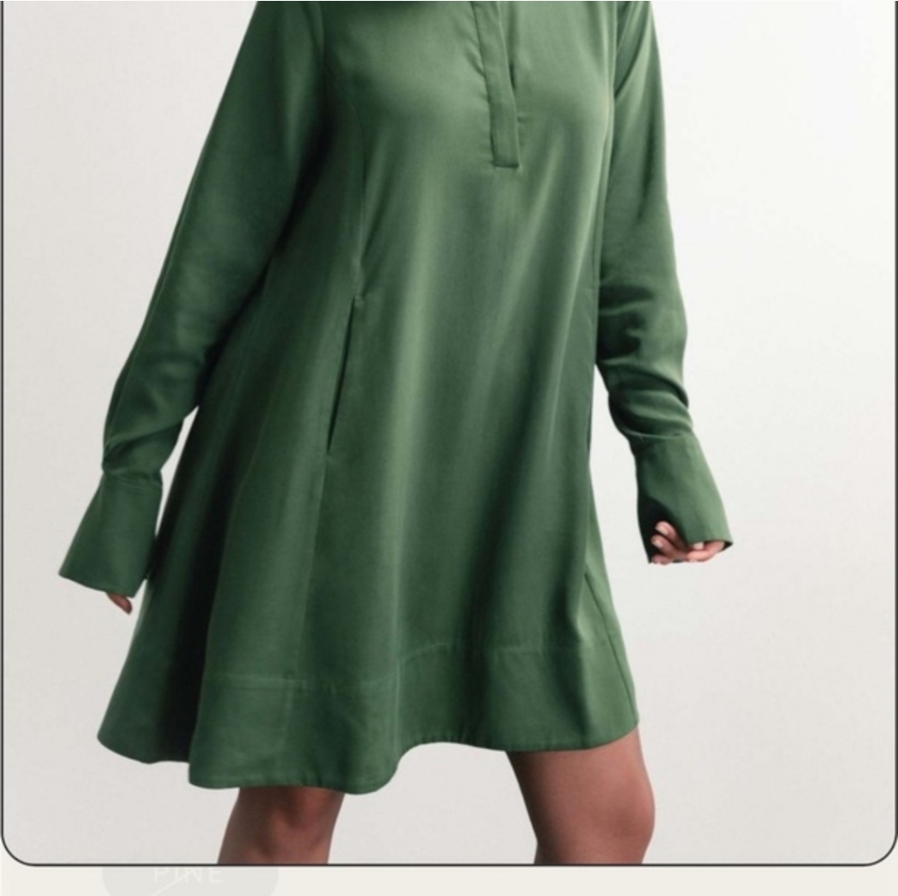 Darling Forrest Green Shirt Dress - Picture 5 of 13